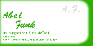 abel funk business card